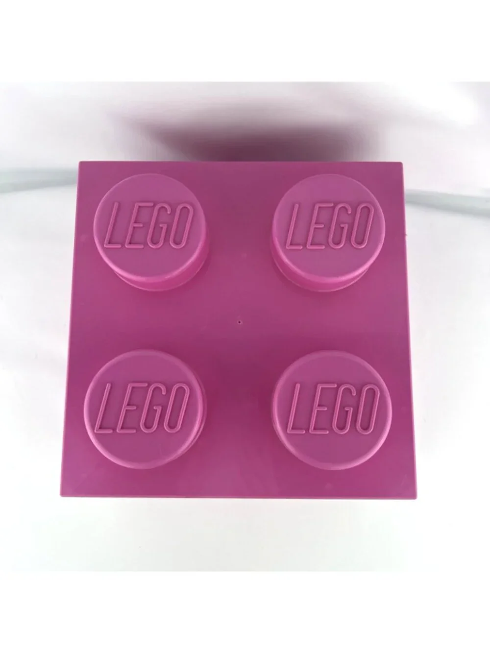 LEGO Pink Storage Brick 2x2 Cube 4 Stud Stackable Container Box #234
